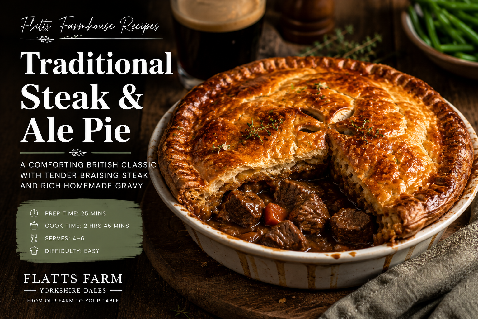 Traditional Steak & Ale Pie