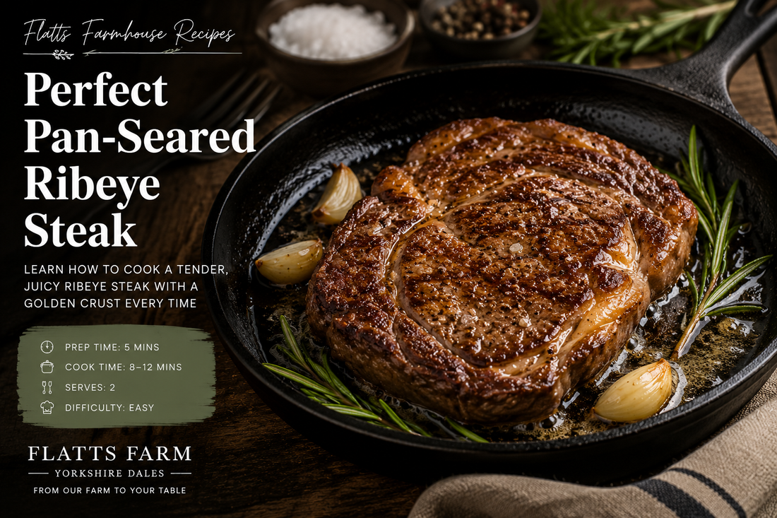 Perfect Pan-Seared Ribeye Steak