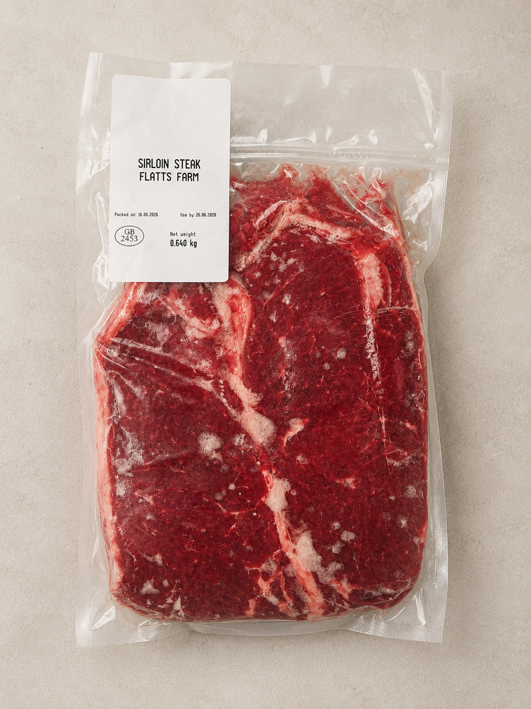 Sirloin steak (pack of 2) - estimated 0.550 kg